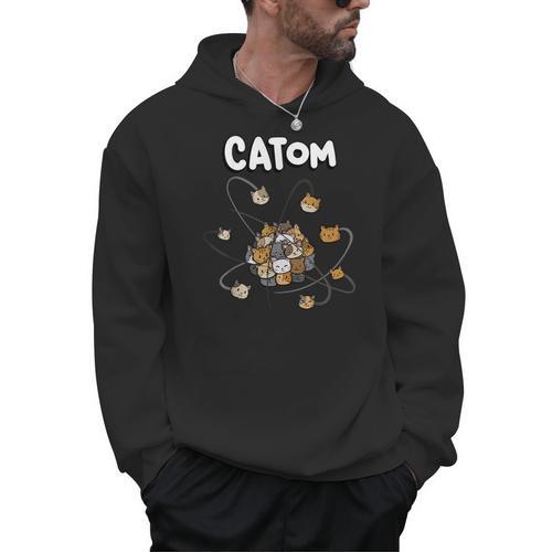 Catom Science Teacher Chemistry Lover Physics School Cat Men Hoodie - teacherstshirts.com DE