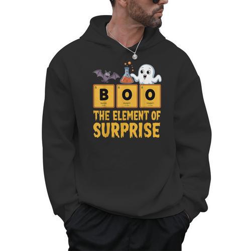 Chemistry Boo The Element Of Surprise Science Teacher Men Hoodie - teacherstshirts.com