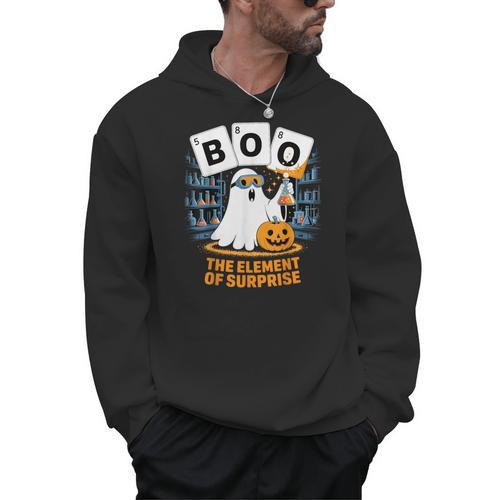 Chemistry Boo Ghost Element Of Surprise Science Teacher Tee Men Hoodie - teacherstshirts.com UK