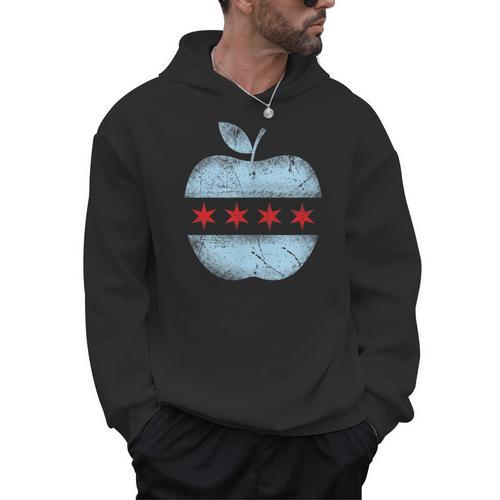Chicago Flag Teacher School Cute Men Hoodie - teacherstshirts.com