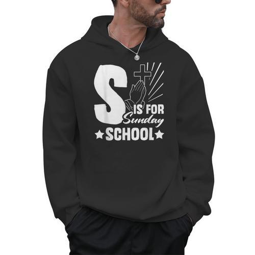 Christian Teacher S Is For Sunday School Essentials Men Hoodie - teacherstshirts.com AU