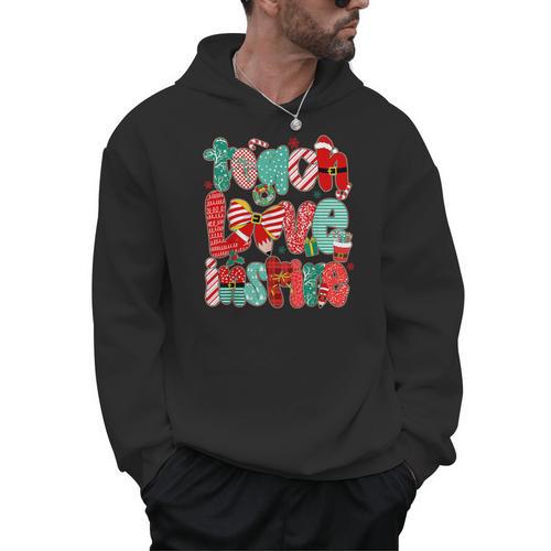 Christmas Coquette Bow Teacher Teach Love Inspire Men Hoodie - teacherstshirts.com UK