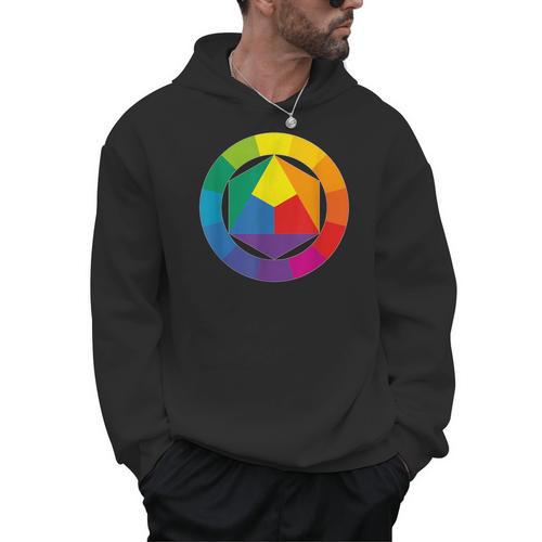 Color Wheel Palette Shirt Artist Painter Art Teacher Tshirt Men Hoodie - teacherstshirts.com CA