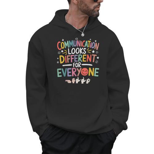 Communication ASL Teacher Deaf People ASL Interpreter Men Hoodie - teacherstshirts.com AU