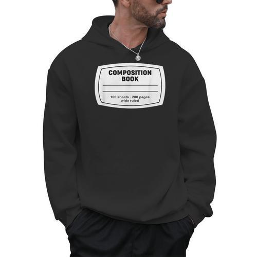 Composition Notebook Halloween Costume Teacher Student Men Hoodie - teacherstshirts.com DE