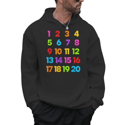 Counting 1-10 Learn To Count Number School Kids Teacher Men Hoodie - teacherstshirts.com AU