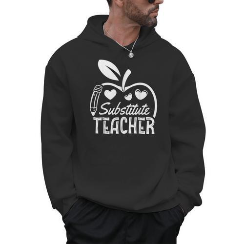 Cute Substitute Teacher Appreciation Men Women Men Hoodie - teacherstshirts.com