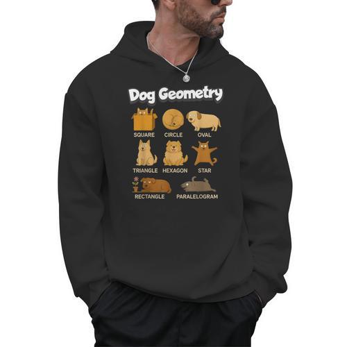 Dog Geometry Math Teacher Back To School STEM Humor Men Hoodie - teacherstshirts.com