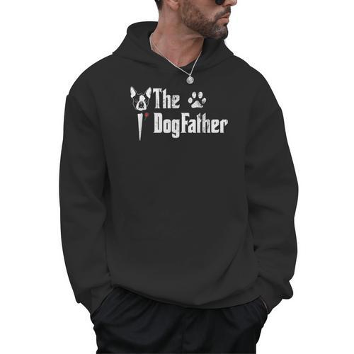 The Dogfather Boston Terrier Dog Dad Father's Day Men Hoodie - Bostonterriersmerch.com