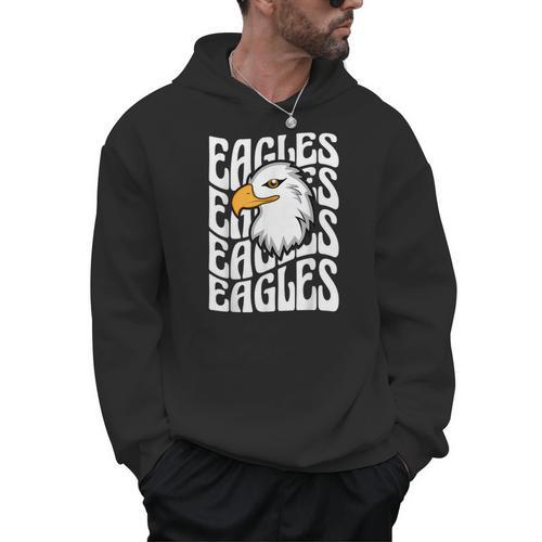 Eagles School Sports Fan Team Spirit Teacher Parent Student Men Hoodie - teacherstshirts.com DE