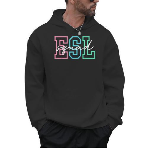 ESL Squad Teacher English As A Second Language Men Hoodie - teacherstshirts.com AU