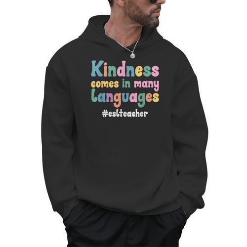 ESL Teacher English As A Second Language Teacher Men Hoodie - teacherstshirts.com UK