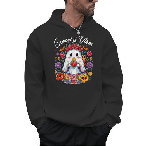 Espooky Vibes Maestra Halloween Spanish Mexican Teacher Men Hoodie - teacherstshirts.com UK