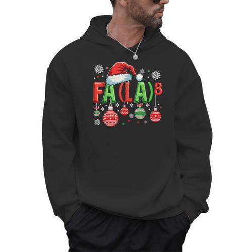 FA LA 8 Christmas Santa FA La Math Teacher Student Men Hoodie - teacherstshirts.com CA