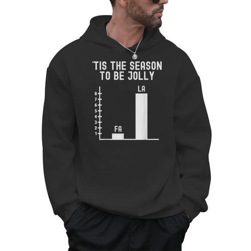 Fa La 8 Math Pun Math Teacher Christmas Men Hoodie - teacherstshirts.com AU