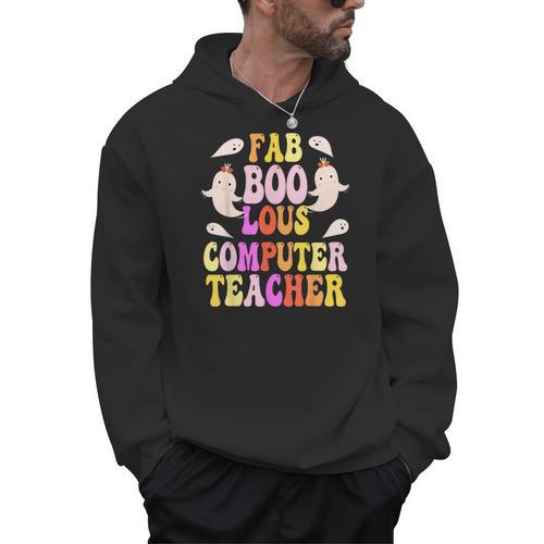 Faboolous COMPUTER TEACHER Costume This Is My Spooky Mom Dad Men Hoodie - teacherstshirts.com AU
