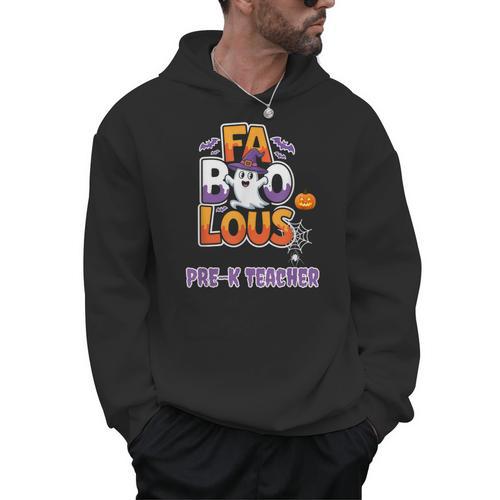Fabulous Pre-K Teacher Halloween Costume Classroom Outfit Men Hoodie - teacherstshirts.com