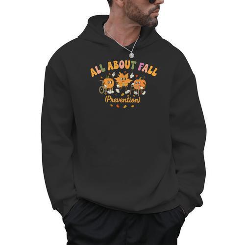 All About Fall Prevention Therapy SPED Teacher Thanksgiving Men Hoodie - teacherstshirts.com