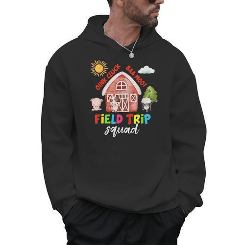 Farm Field Trip Squad Field Day 2025 Teachers Students Men Hoodie - teacherstshirts.com AU