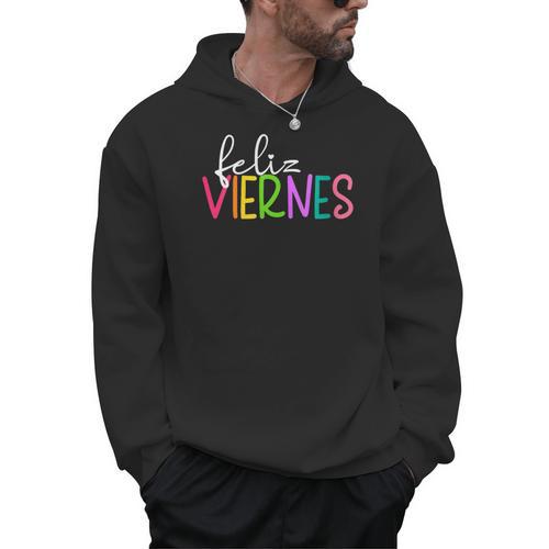 Feliz Viernes Happy Friday Spanish Teacher Friday Spanish Sp Men Hoodie - teacherstshirts.com DE