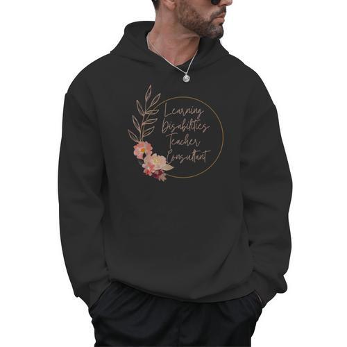 Floral Learning Disabilities Teacher Consultant SPED Teacher Men Hoodie - teacherstshirts.com DE