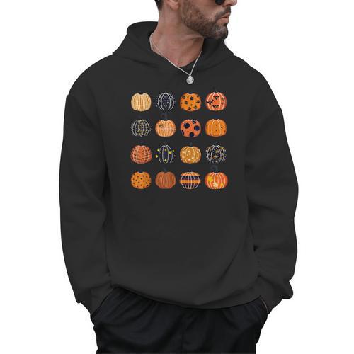 Folk Art Pumpkins Teacher Nurses Admin Witch Halloween Cute Men Hoodie - teacherstshirts.com UK