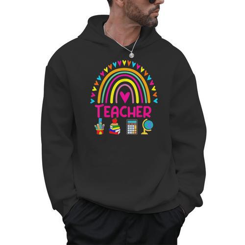 Future Kids Career Teacher Rainbow Boy Girl Graduations Men Hoodie - teacherstshirts.com CA