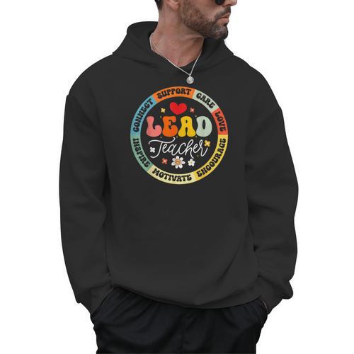 Groovy Lead Teacher Appreciation Back To School Men Hoodie - teacherstshirts.com AU