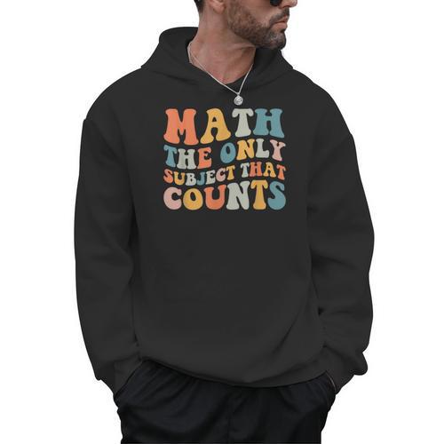 Groovy Math Is The Only Subject That Counts Math Teacher For Men Women Girls Kids Men Hoodie - teacherstshirts.com UK