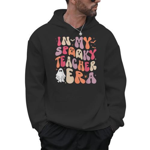 Groovy In My Spooky Teacher Era Halloween Party Boo Men Hoodie - teacherstshirts.com CA
