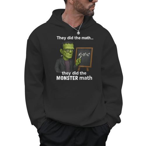 Halloween Monster Math Pun Teacher Humor Men Hoodie - teacherstshirts.com