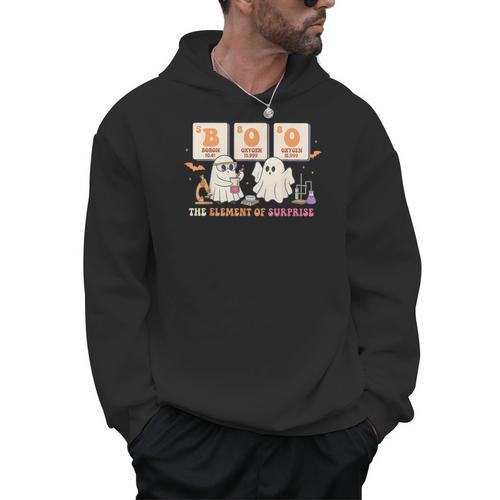 Halloween Science Teacher Boo Ghost The Element Of Surprise Men Hoodie - teacherstshirts.com