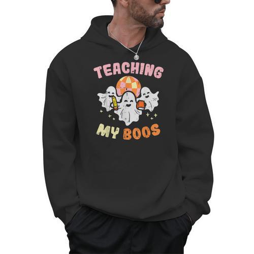 Halloween Teacher Teaching My Boos Costume Teacher Men Women Men Hoodie - teacherstshirts.com