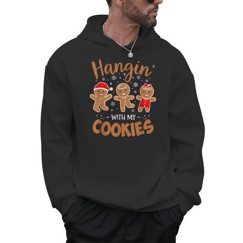 Hangin With My Cookies Gingerbread Women Christmas Teacher Men Hoodie - teacherstshirts.com DE