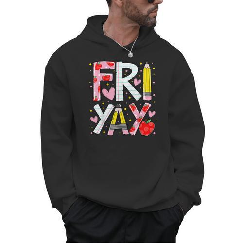 Happy Fri-Yay Teacher Back To School Friday Lovers Men Hoodie - teacherstshirts.com AU
