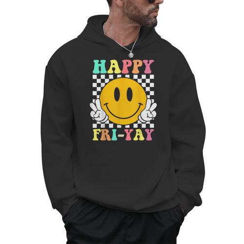Happy Fri-Yay Teacher Friday Weekend School Men Hoodie - teacherstshirts.com DE