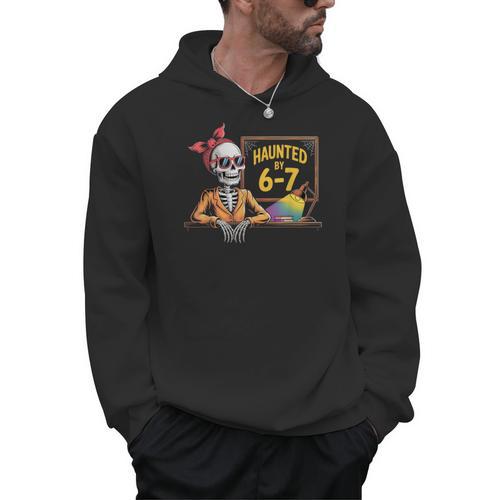 Haunted By 6-7 Teacher Halloween 67 Men Hoodie - teacherstshirts.com UK