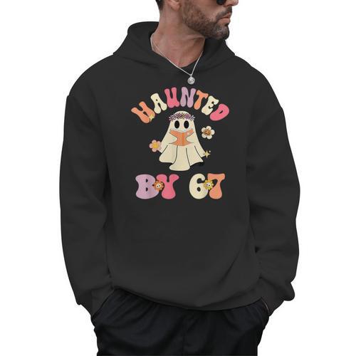 Haunted By 67 Meme Six Seven 6 7 Halloween Teachers Men Hoodie - teacherstshirts.com UK