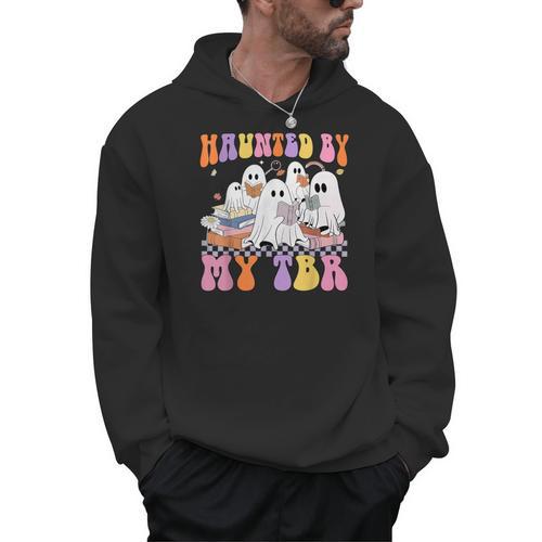 Haunted By My TBR Cute Ghosts Book Reading Teacher Halloween Men Hoodie - teacherstshirts.com DE