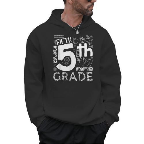 Hello 5th Grade Here I Come Teacher Fifth Grade Boys Girls Men Hoodie - teacherstshirts.com CA
