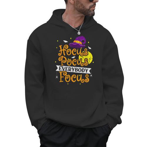 Hocus Pocus Everybody Focus Halloween Teacher Men Women Kids Men Hoodie - teacherstshirts.com DE