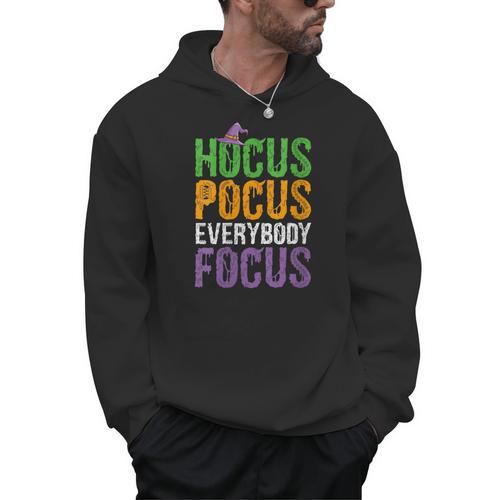 Hocus Pocus Everybody Focus Teacher Halloween Men Hoodie - teacherstshirts.com
