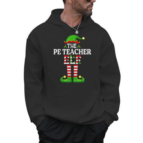 I'm The PE Teacher Elf Christmas Family Matching Men Hoodie - teacherstshirts.com DE