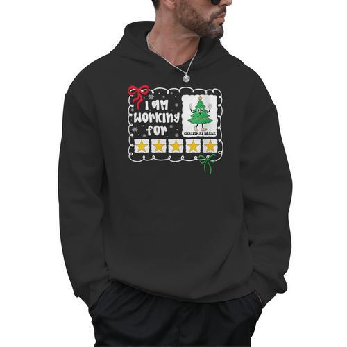 I'm Working For Christmas Break 5 Stars Christmas Teacher Men Hoodie - teacherstshirts.com DE