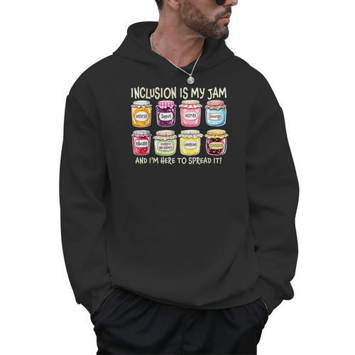 Inclusion Is My Jam And I'm Here To Spread It Sped Teacher Men Hoodie - teacherstshirts.com