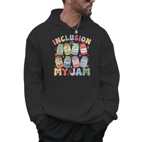 Inclusion Is My Jam SPED Teacher Special Education Life Men Hoodie - teacherstshirts.com