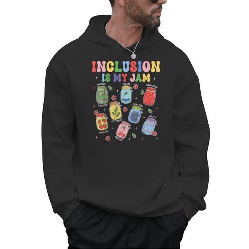 Inclusion Is My Jam SPED Teacher Special Education Life Men Hoodie - teacherstshirts.com UK