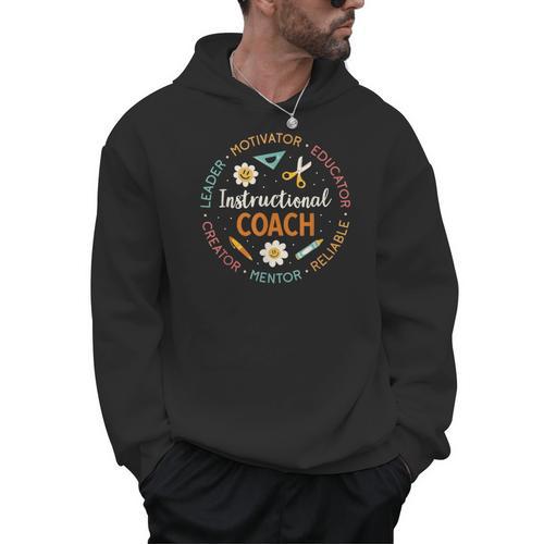 Instructional Coach Back To School Teacher Men Hoodie - teacherstshirts.com