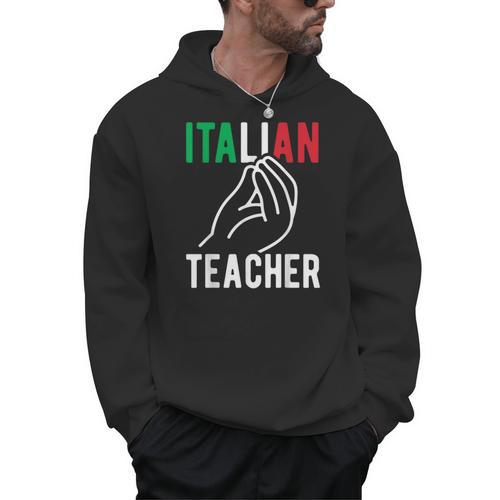 Italian Teacher Italy Italia Back To School First Day Men Hoodie - teacherstshirts.com AU