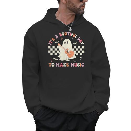 It's A Bootiful Day To Make Music Teacher Musician Halloween For Men Women Kids Men Hoodie - teacherstshirts.com